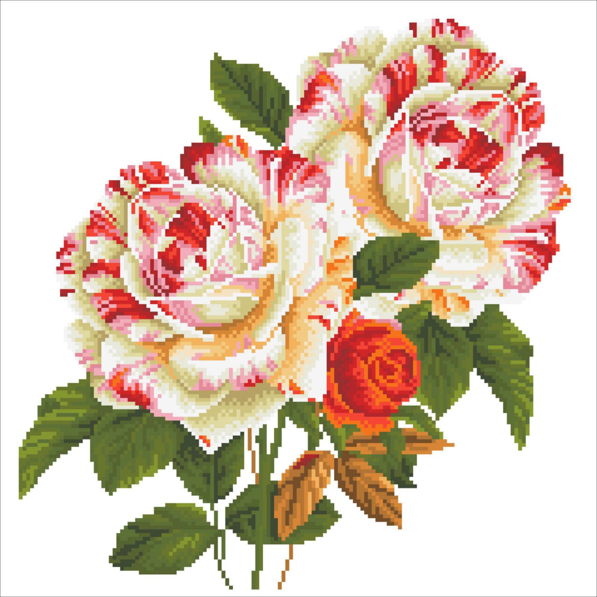 Diamond Dotz® Intermediate Camellia & Rose Bouquet Diamond Painting Kit